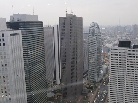 東京都庁屋上からの風景